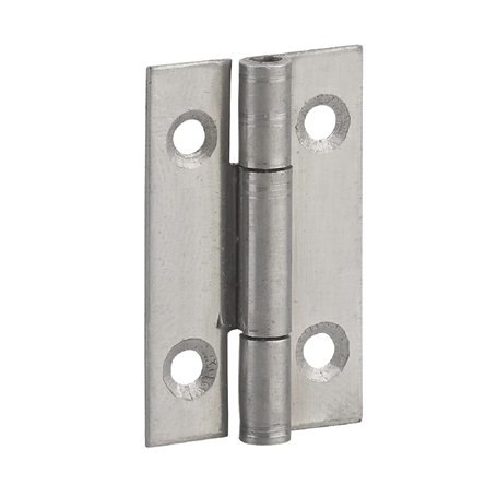 Charnière rectangulaire à nœud roulé simple feuille - Thirard - Inox
