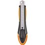 Maped – Cutter Ultimate 18 mm droitier – Cutter rétractable maîtrise et confort garantit 10 ans – Préhension soft - Noir et oran