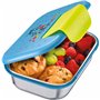 MAPED Picnik - Boîte Repas Inox 900ml Raton Laveur - Ouverture Facile avec Clip Fluo - Hermétique et Durable - Base Inox - Netto