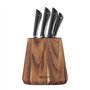 JAMIE OLIVER by Tefal Bloc + 5 Couteaux de cuisine, Chef 20 cm, Santoku 16.5 cm, Pain 20 cm, Utilité 12 cm, Office 9 cm K267S556