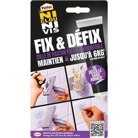 Colle Fixation - PATTEX - 2970856 - Ni clou ni vis - Fix & Défix - Tube - 44g