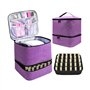 Sac Pour Vernis Semi Permanent Sac de rangement détachable for vernis à ongles, Double couche, contient 70 bouteilles et lampe à