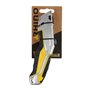RHINO - Couteau à moquette 18mm - Cutter à cran - Largeur lame 18 mm - Avec sécurité automatique - Prise en main optimale grâce