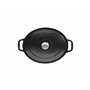 Chasseur 4735 Cocotte ovale-35 cm fonte émaillée 8.5 liters, Mat (intérieur Noir)