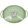 Cocotte - MENASTYL - 6020072 - Ronde - En fonte acier émaillé - Vert - 6,5 litres
