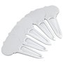 25 Étiquettes pour Plantes en Aluminium à planter - Forme Ogée 10x6cm, Alu