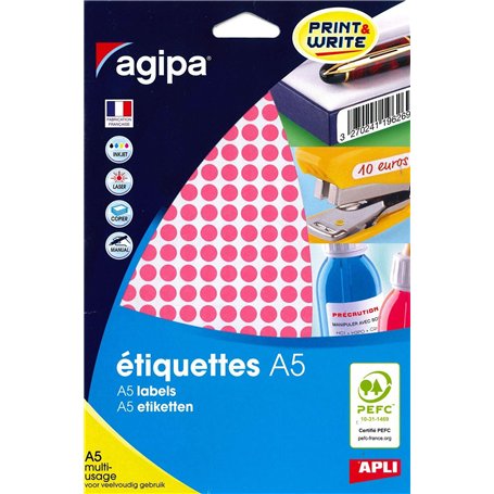 Apli 114308 - Etui 2940 pastilles multi-usage rose Ø 8 mm