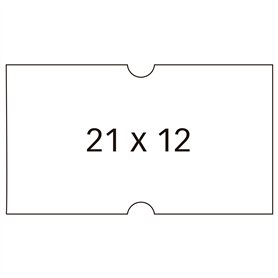 Agipa 100911 Paquet de 6 rouleaux de 1000 étiquettes Blanc rectangulaire