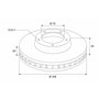 Valeo 197244 Disque de frein Disque de frein huilé 197244 Boîte de 1 disques ventilés Essieu avant [accessoires inclus] Similair