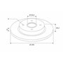 Valeo 675408 Disque de frein Disque de frein huilé 675408 Boîte de 1 disques complet Essieu arrière [accessoires inclus] Similai