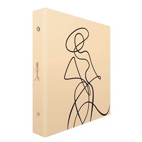 Ceanothe Album Photo 10x15 cm Pochette Parisienne 400 Photos 80 Pages - Beige Line Art et Pochettes - Classeur avec Anneaux Soli