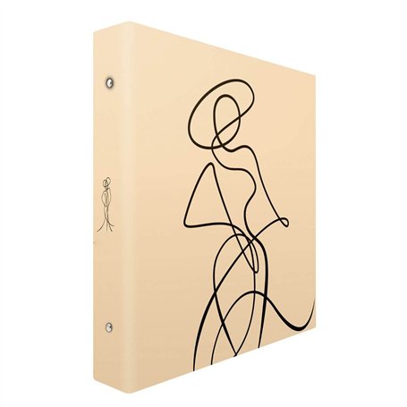 Ceanothe Album Photo 10x15 cm Pochette Parisienne 400 Photos 80 Pages - Beige Line Art et Pochettes - Classeur avec Anneaux Soli