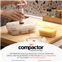 Lot de 3 boîtes sous vide alimentaire en verre avec couvercle hermétique - Pompe manuelle incluse - Dateur intégré - Compatibles