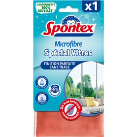 Spontex - Lavettes Microfibre Spécial Vitres (40 X 40 cm)