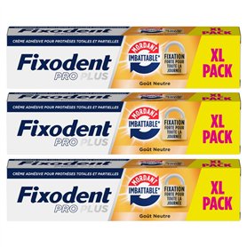 Fixodent - Fixodent Pro # Grand FORMAT 60 g # Duo Action - Crème adhésive premium pour prothèses dentaires - Longue Durée - Plus