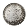 Kocreat Pièce de monnaie en argent plaqué 1881-copie Morgan Dollar - Réplique de pièce de monnaie originale pré Morgan - Collect