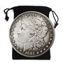Kocreat Pièce de monnaie en argent plaqué 1881-copie Morgan Dollar - Réplique de pièce de monnaie originale pré Morgan - Collect