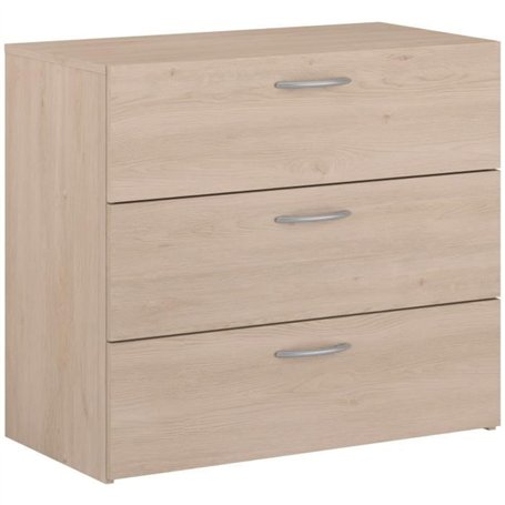 Commode - EASY LIFE - 3 tiroirs - Chene - 78