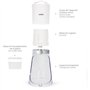 Appareil a glace pilée - LIVOO - DOM462 - 150 mL - 2 tailles - Mise en route automatique - Réservoir - Lame en acier inoxydable