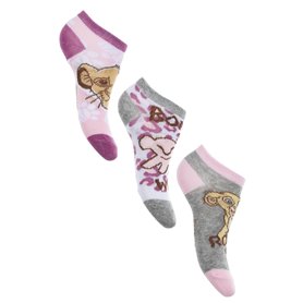 Sun City Trois Paires De Chaussettes Filles Roi Lion Dessin Animé En Coton