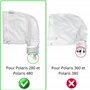 PHONILLICO Lot 2 Sacs pour Polaris 280/480 - Filtre Robot Nettoyeur Piscine Filet Rechange K13/K16 Sac à Limon avec Fermeture Zi