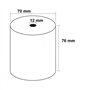 Lot de 20 Bobines pour caisse enregistreuse papier blanc - Dimensions : 76 x 70 x 12 mm NON THERMIQUE papier offset 1 plis élect