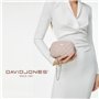 David Jones - Petit Sac Bandoulière Matelassé Femme - Mini Sac à Main Chaînes Porté Epaule Simili Cuir PU - Besace Sacoche Poche