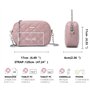 David Jones - Petit Sac Bandoulière Matelassé Femme - Mini Sac à Main Chaînes Porté Epaule Simili Cuir PU - Besace Sacoche Poche