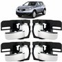 STARKIT PERFORMANCE Lot de 4 poignées de porte compatible pour Nissan Qashqai (2007-2013) poignées intérieures | 80670JD0 | 8067