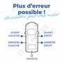 STARKIT PERFORMANCE Lot de 4 poignées de porte compatible pour Nissan Qashqai (2007-2013) poignées intérieures | 80670JD0 | 8067