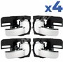 STARKIT PERFORMANCE Lot de 4 poignées de porte compatible pour Nissan Qashqai (2007-2013) poignées intérieures | 80670JD0 | 8067