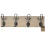 HOME DECO FACTORY - HD4432 - Portemanteau Mural 4 Crochets Métalliques Mobilier Meuble Portant Vêtements