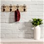 HOME DECO FACTORY - HD4432 - Portemanteau Mural 4 Crochets Métalliques Mobilier Meuble Portant Vêtements