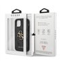 Guess GUHCP12L4GMGGR Coque de Protection pour iPhone 12 Pro Max 6,7" avec Logo 4G Big Metal Gris