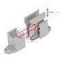 cyclingcolors Clip bloqueur de manivelle volet Roulant réglable gris Support Guide Manette Plastique 14mm Universel fenêtre Mur 