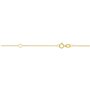 Planetys - Collier Femme Or Jaune 375/1000 Pierre Précieuse Rubis naturel taille poire et Diamant
