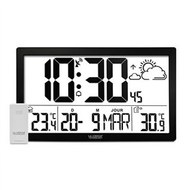 La Crosse Technology Horloge murale radio-pilotée écran géant
