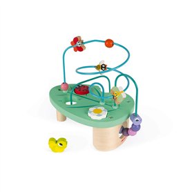 Janod - Caterpillar and Co Looping - Wooden Early - Learning Toy - Educational Game - Fine Motor Skills - 12 Months - J08253