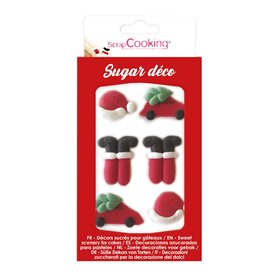 SCRAP COOKING Décor Sucrés Père Noël Pour Gâteaux