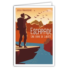 AFIE 69-4361 Carte Joyeux Anniversaire avec Enveloppe - Mini Poster Format 17x11