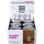 Lot de 6 stop-portes - Solide & Pratique - en Inox