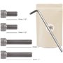 X4 Vis 1/4 + cle Allen Vis américaine 2 vis de 25 mm 25mm 1" + 2 vis de 13mm 13 mm 1/2" Pas de vis Standard Type Kodak pour Acce
