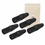 X5 Prise XLR 3 Broches Male a Souder Fiche Connecteur Soudure Audio Mixage Ampli Microphone Casque Stereo - ADAPTOUT Marque FRAN