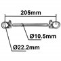 cyclingcolors 1x Barre de Renfort Cintre Ø22mm 205mm Aluminium Guidon Vélo VTT BMX Freestyle Cyclisme