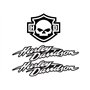 Stickers rétro réfléchissant pour Casque de Moto HD Pack centenaire (3 Stickers)