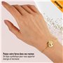 TILOVE - Bracelet Arbre de Vie en Acier Inoxydable Doré – Symbole de Force et d’Épanouissement – Chaîne Réglable 16 + 5 cm – Cad