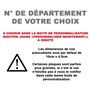 HADEXIA Pack 2 Paires Autocollant Stickers Plaque d'immatriculation Premium Maserati - Numéro Personnalisé