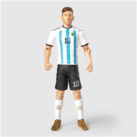 Megableu - Figurine Foot Messi - 20 cm - Grande Figurine Footballeur Réaliste & Articulée - Licence Officielle -10 Points d’Arti