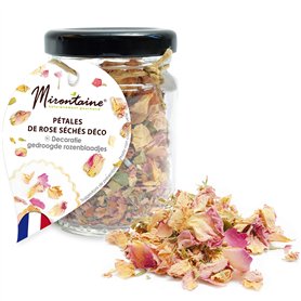 Pétales de rose séchées comestibles pour pâtisserie