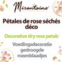 Pétales de rose séchées comestibles pour pâtisserie